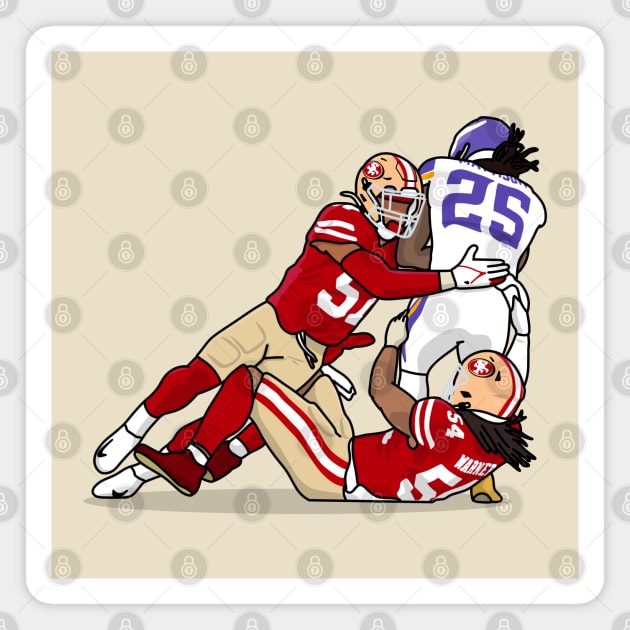 the dinamic duo linebacker Magnet by rsclvisual